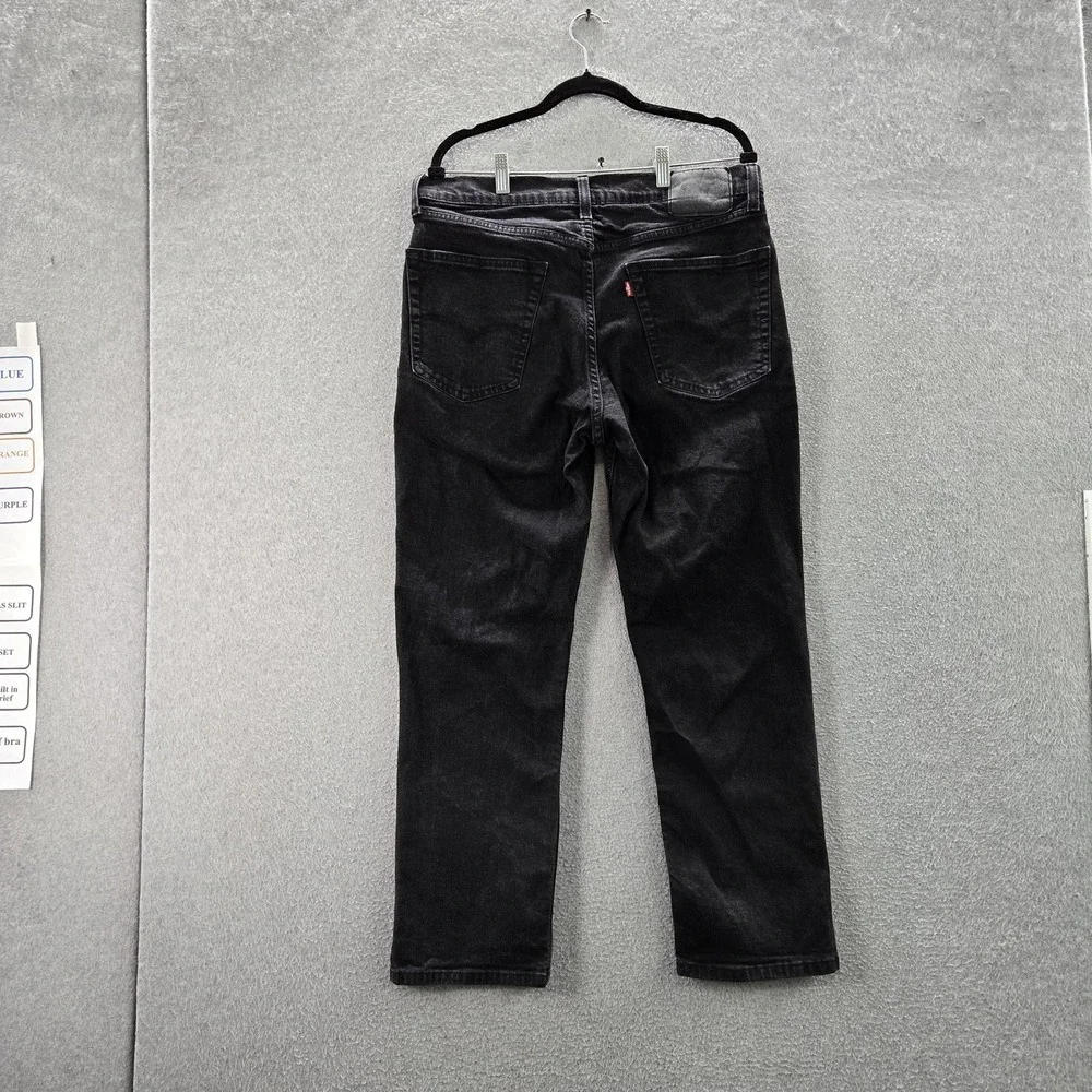 Levi's 541 Men Jeans 36X30 Black Denim Athletic Tapered Fit 28
